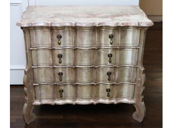 Decorative Shabby Chic Dresser By Bodart With Floral Engraved Detail