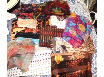 Lot Of Women's Silk Scarves Includes Anne Klein,  Ralph Lauren And More