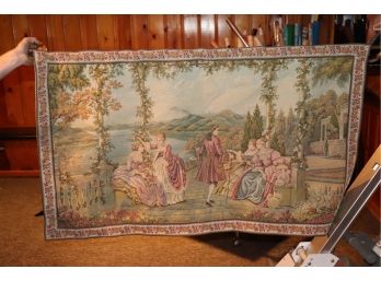 Large Victorian Style Tapestry Made In Italy
