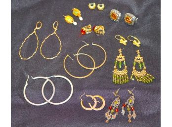 Mixed Lot Of Assorted Women's Earrings, Great Variety!!!
