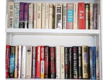 Mixed Lot Of  Assorted Books Authors Include Krantz, Follett, Grafton Woods & More