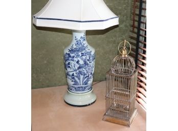 Decorative Bird Cage And Lamp