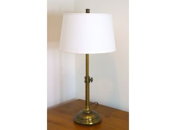 Robert Abbey Heavy Brass Adjustable Height Table Lamp