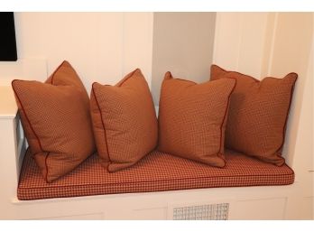 Set Of 4 Glen Plaid Throw Pillows