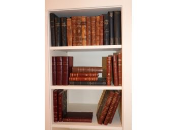 Antiqued Leather Bound Books