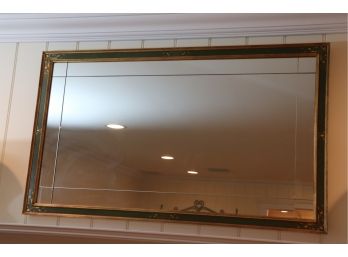 Green & Gold Framed 9 Panel Mirror
