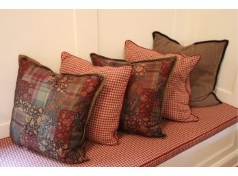 Set Of 5 Large Throw Pillows – Includes Ralph Lauren