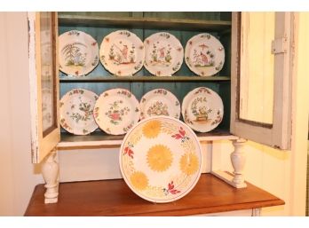 French Quimper Style Decorative Dishes