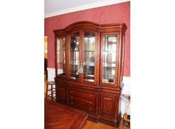 Large China Cabinet With Glass Shelves
