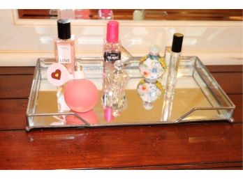 Perfume Tray With Assorted Bottles