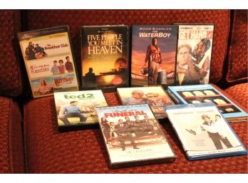 Lot Of Assorted Dvds Includes The Water Boy, The Bucket List, Chuck & Larry