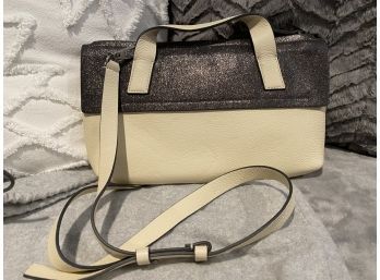 Quality Designer Brunello Cuccinelli Crossbody Handbag. Pre-owned Two-tone Leather Purse Excellent Condition