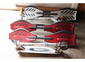 Razor Scooters And Ripstik Boards