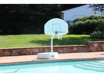 Outdoor Poolside Basketball Hoop