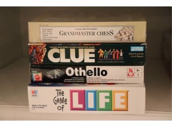 Board Games Includes Clue, Othello, The Game Of Life And.  Grandmaster Chess