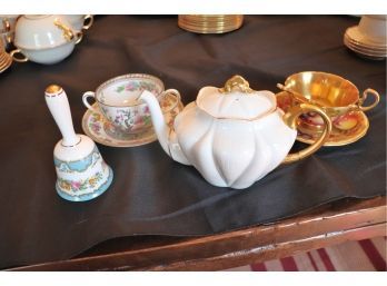 Lot Of Decorative Items Includes Shelley Teapot, Royal Doulton Cup With Saucer