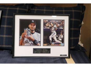 Derek Jeter Autographed 2000 All Star Game And World Series MVP Awards In A Single Season With COA From Mem