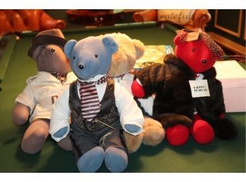 Mixed Lot Of Assorted Stuffed Bears Includes Lauren Bearcall