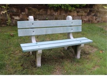 Outdoor Park Style Bench Durable Composite Material