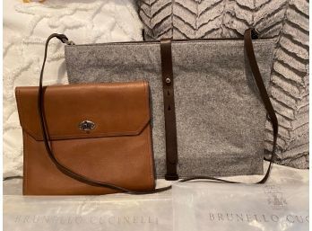 High Quality, Designer, Brunello Cucinelli  Pre-Owned Computer And IPad Cases With Tags