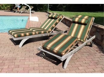 Set Of Barlow Tyrie Outdoor Lounge Chairs With Cushions