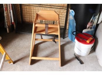 Small Wood High Chair