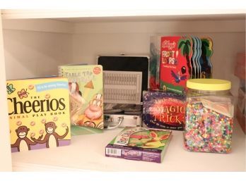 Assorted Kids Books And Crafts Includes Bendaroos, Magic Tricks, And Beads