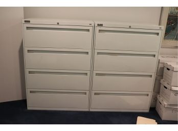 Pair Of Quality Heavy Duty Tennsco Office Filing Cabinets, Very Good Condition