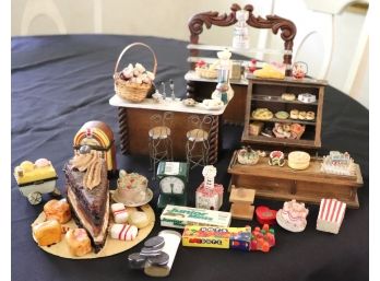 Lot Of Collectible Bakery And Candy Miniatures