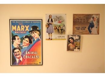 Decorative Cinema Wall Pictures Includes The Marx Bros. Animal Crackers Poster