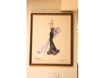 Robert Best Barbie Fashion Model Collection Print Framed With COA 445/3000