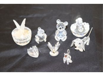 Lot Of Assorted Swarovski Crystal Miniatures