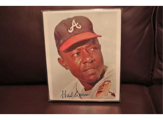 Hank Aaron Autographed Picture