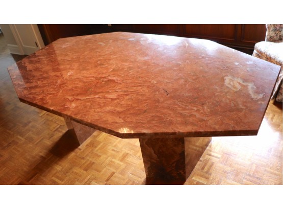 Large Solid Marble Dining Room Table