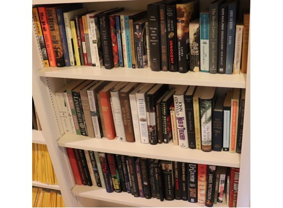 Lot Of Assorted Books Authors Include, Russert, Grisham, Reilly, Follett, & More