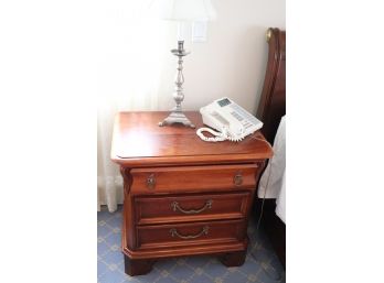 Lexington Nightstand With 3 Drawers And Decorative Table Lamp