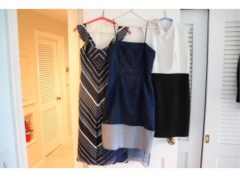 3 Women's Dresses Includes Anne Fontaine Size 40/10 M, Ralph Lauren Size 8, Christina Perrin Size 8