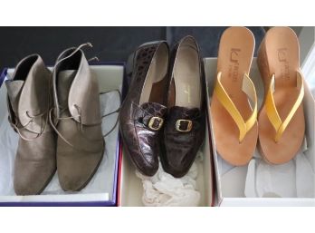 Women's Shoes Includes Stuart Weitzman Boots 8, Ferragamo Shoes  8, K Jacques  Sandals 8