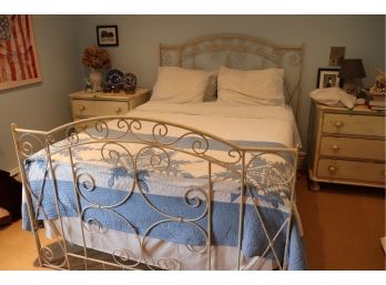 Ornate Queen Size Iron Metal Bed Frame