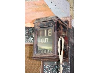 Vintage The International Register CO, Chicago, Illinois USA Punch Time Clock With Bell, Rings!