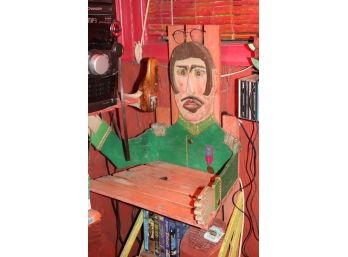 Hand Made Ringo Starr Folk Art Wall Shelf, The Beatles (Shelf Only)