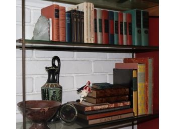 Mixed Lot Of Assorted Books + Decorative Items Includes Modern Library Titles, Candide, & The 3 Musketeers