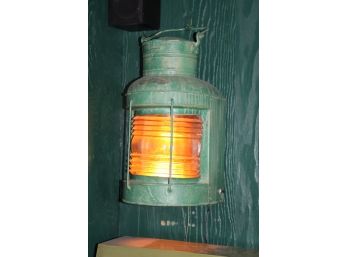 Vintage Masthead Lantern Lamp With Distressed Finish