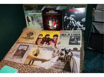 Assorted Rock Albums Titles Include The Byrds, Simon & Garfunkel, Jethro Tull & More