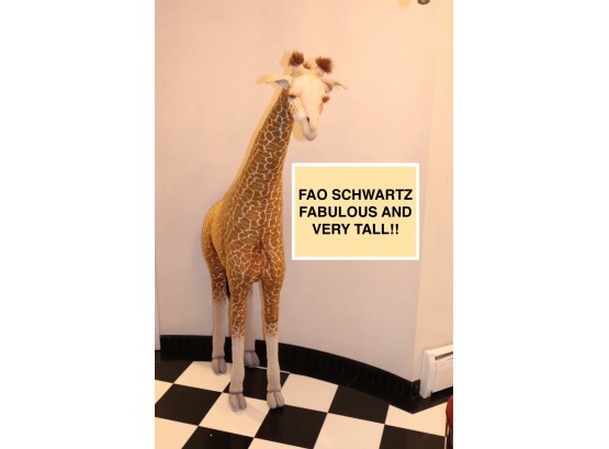 Vintage FAO Schwarz Life Size Baby Giraffe