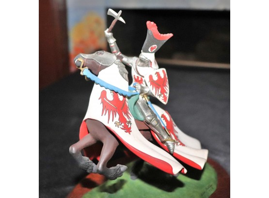 Highly Detailed Hand Painted Heraldic Miniatures Metal Knights Signed Brian Rodden No. 1/1988