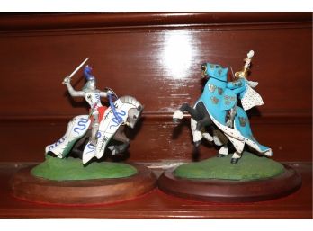Heraldic Knights By Brian Rodden - Jousting Sculptures