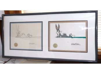 Vintage Hand Painted, Limited Edition, Bugs Bunny Signed Cel