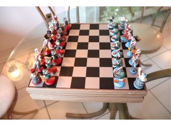 Highly Detailed Disney Donald Duck & Characters Chess Set & Board