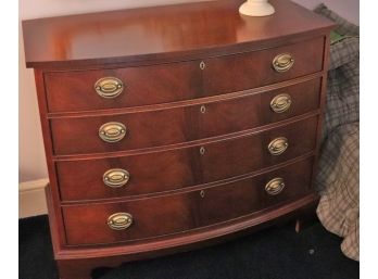 Vintage Ethan Allen Bow Front 4 Drawer Chest